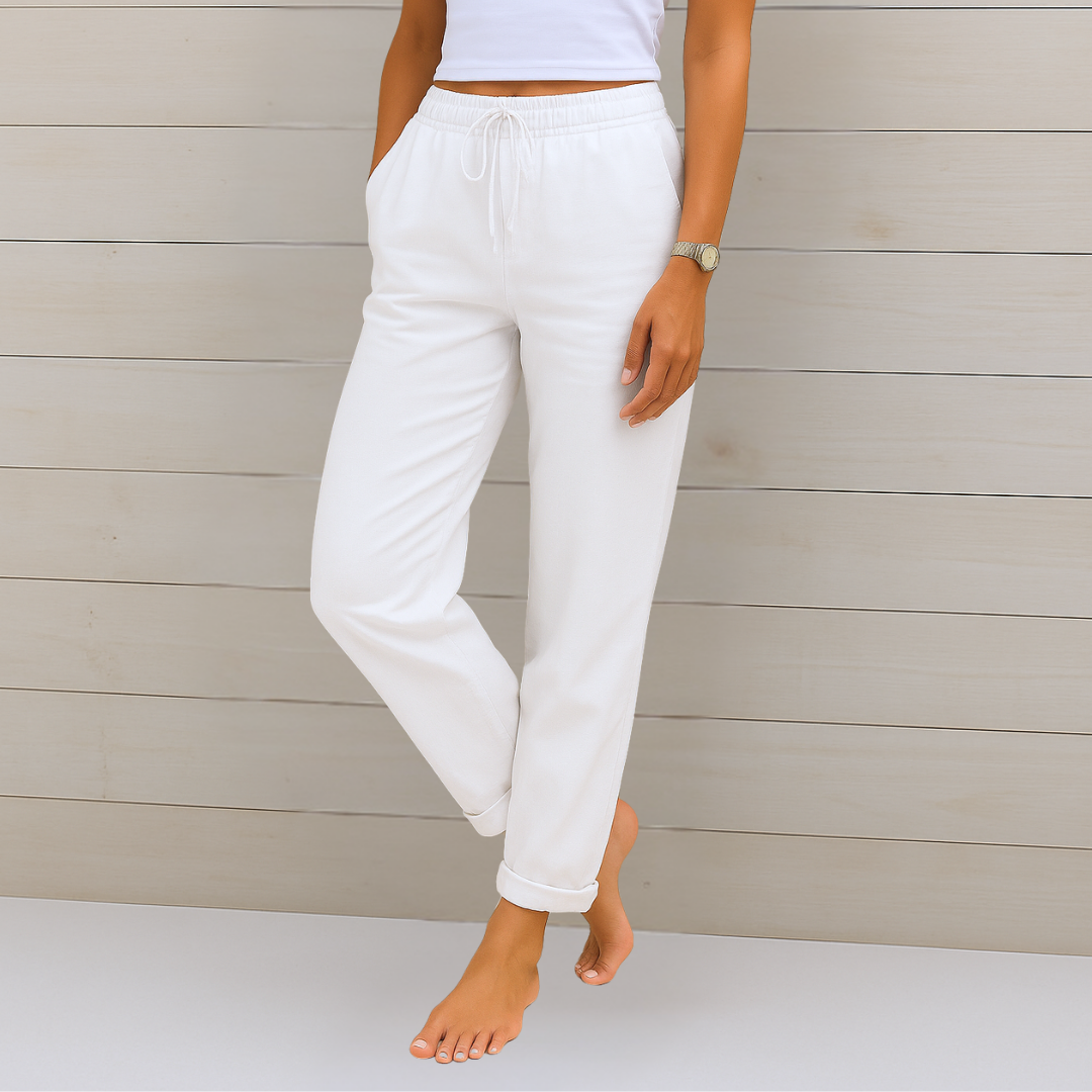 MAYLORA™ | PANTALON EN LIN RESPIRANT