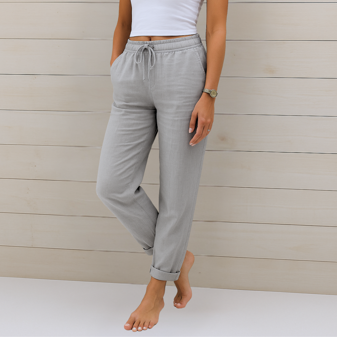MAYLORA™ | PANTALON EN LIN RESPIRANT