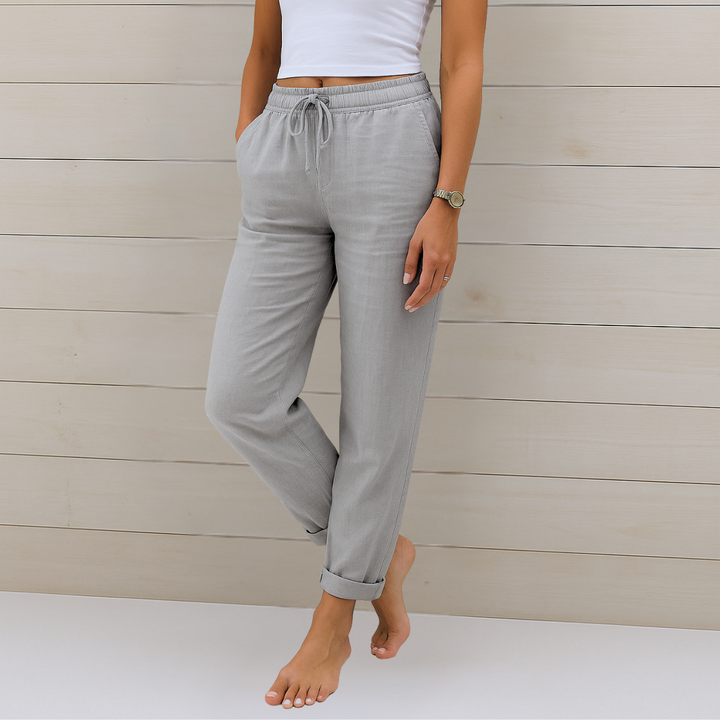MAYLORA™ | PANTALON EN LIN RESPIRANT