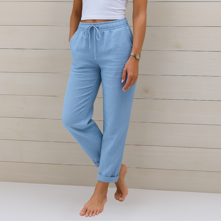 MAYLORA™ | PANTALON EN LIN RESPIRANT