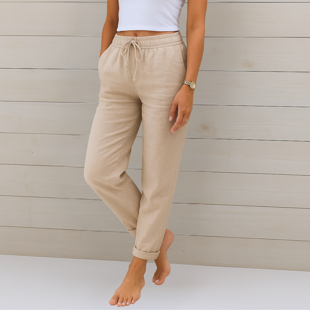 MAYLORA™ | PANTALON EN LIN RESPIRANT