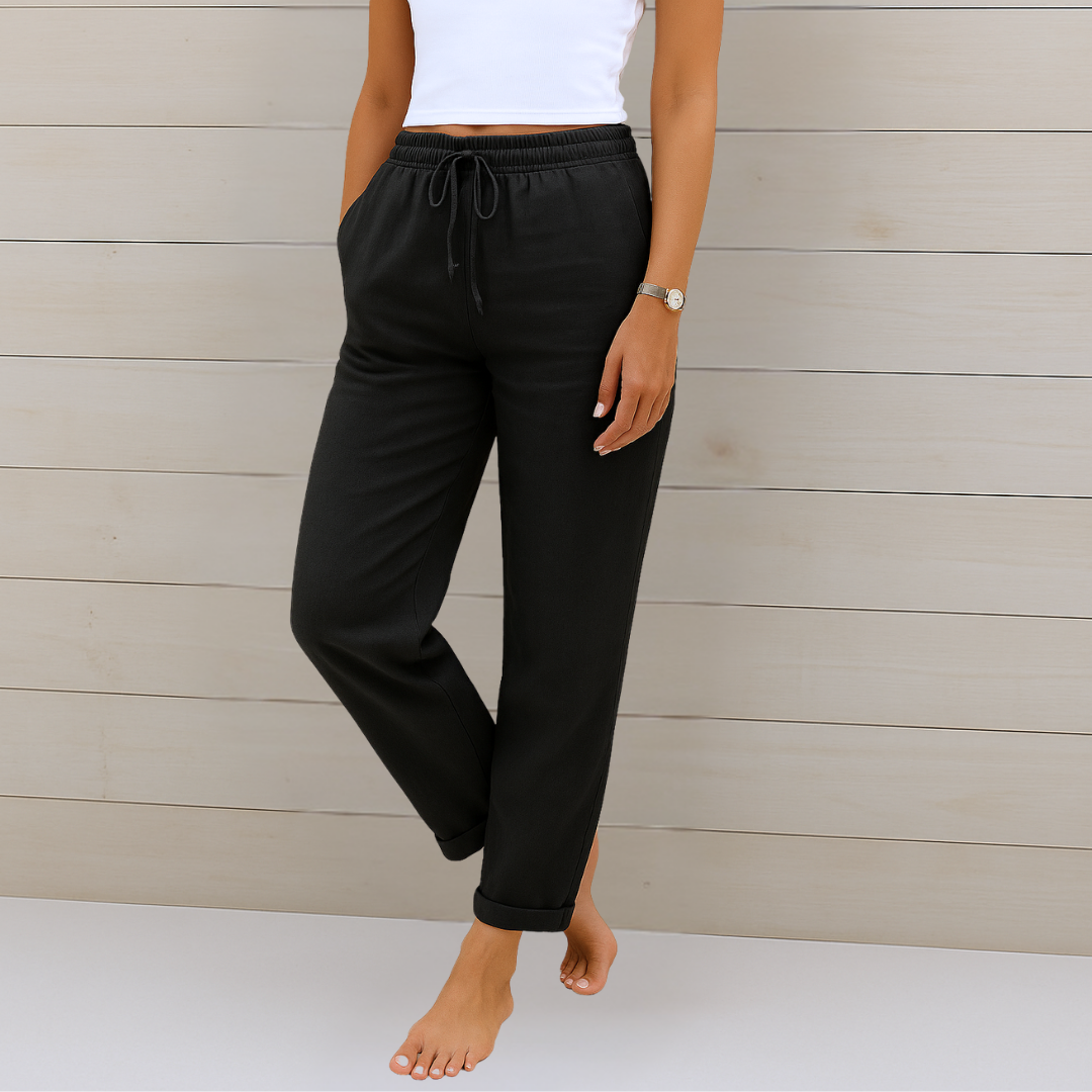 MAYLORA™ | PANTALON EN LIN RESPIRANT