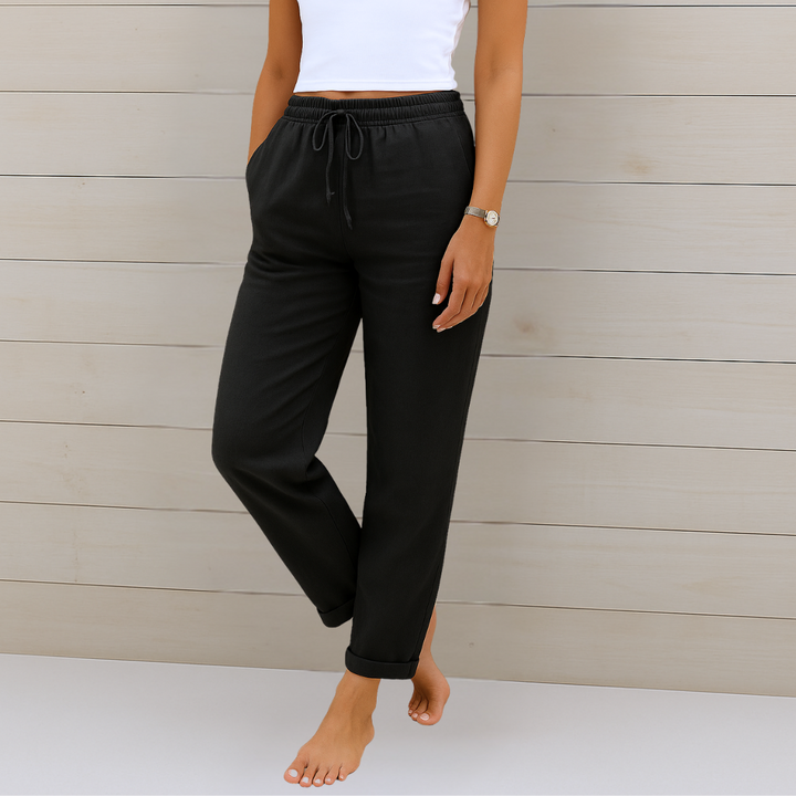 MAYLORA™ | PANTALON EN LIN RESPIRANT