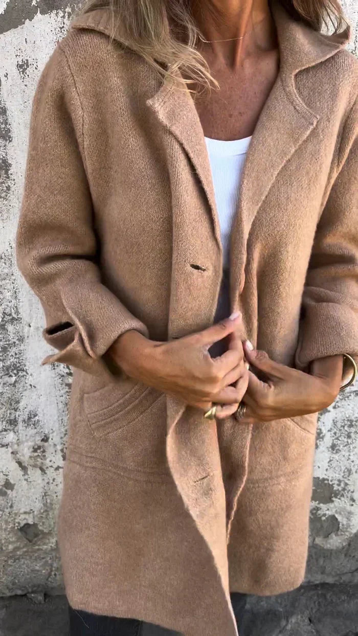SANDRINE™ | MANTEAU À BOUTONS STYLÉ