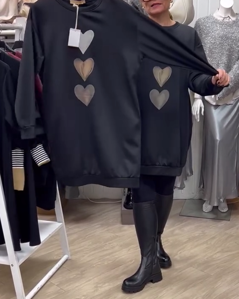 FRANCINE™ | CHANDAIL IMPRIMÉ DE CŒUR