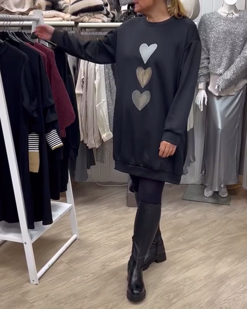 FRANCINE™ | CHANDAIL IMPRIMÉ DE CŒUR