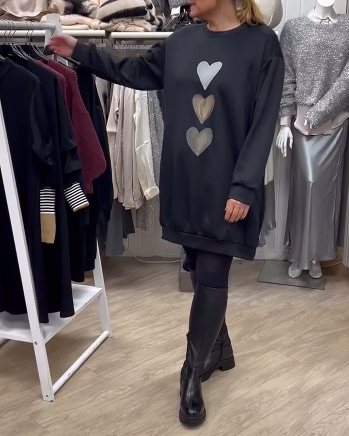 FRANCINE™ | CHANDAIL IMPRIMÉ DE CŒUR