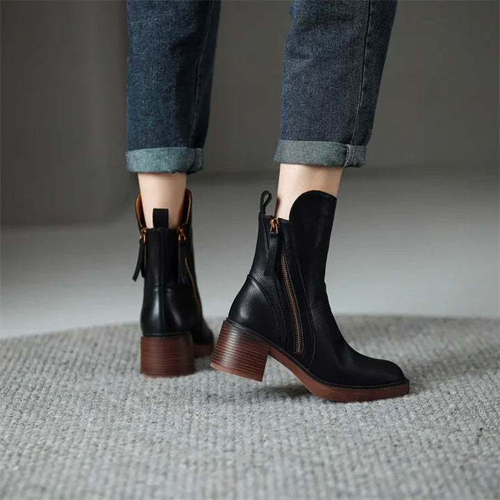 EDITH™ | BOTTINES EN CUIR