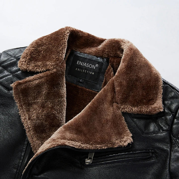 GABRIEL™ | VESTE AVIATOR À COL EN MOLLETON