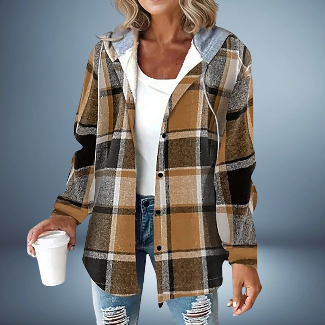 NADINE™ | VESTE À CARREAUX CHIC ET TENDANCE