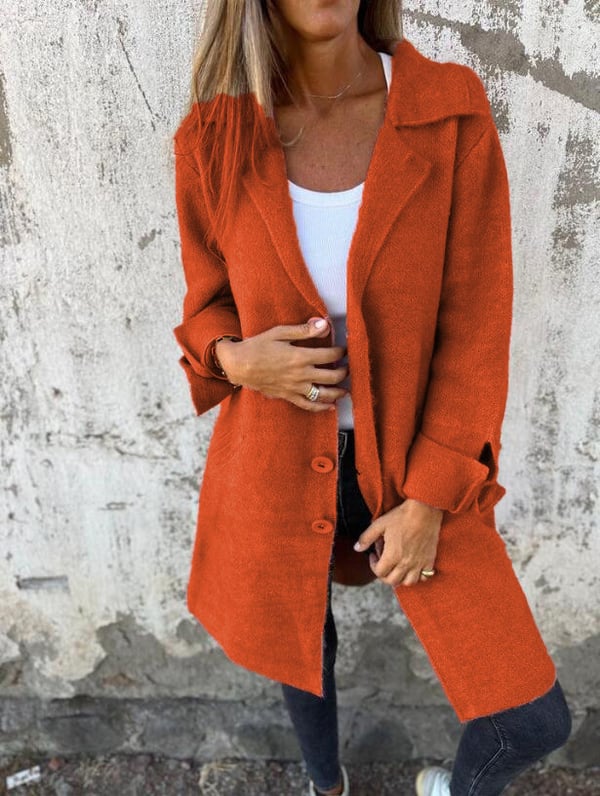 SANDRINE™ | MANTEAU À BOUTONS STYLÉ