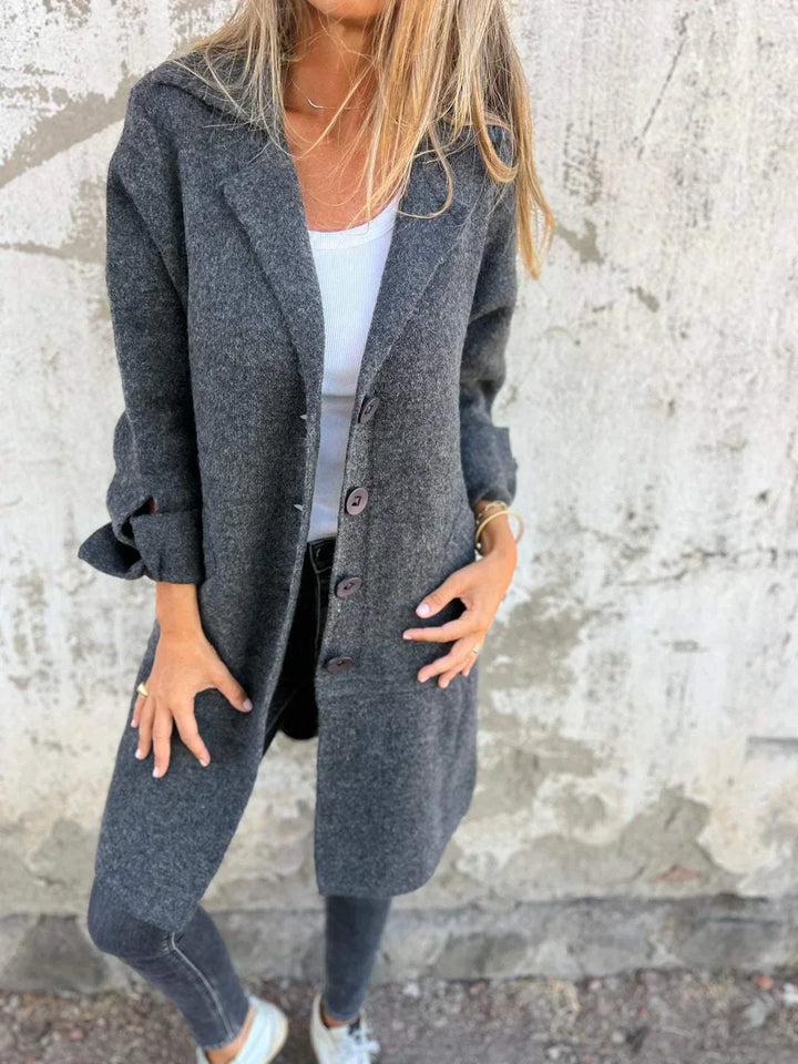 SANDRINE™ | MANTEAU À BOUTONS STYLÉ